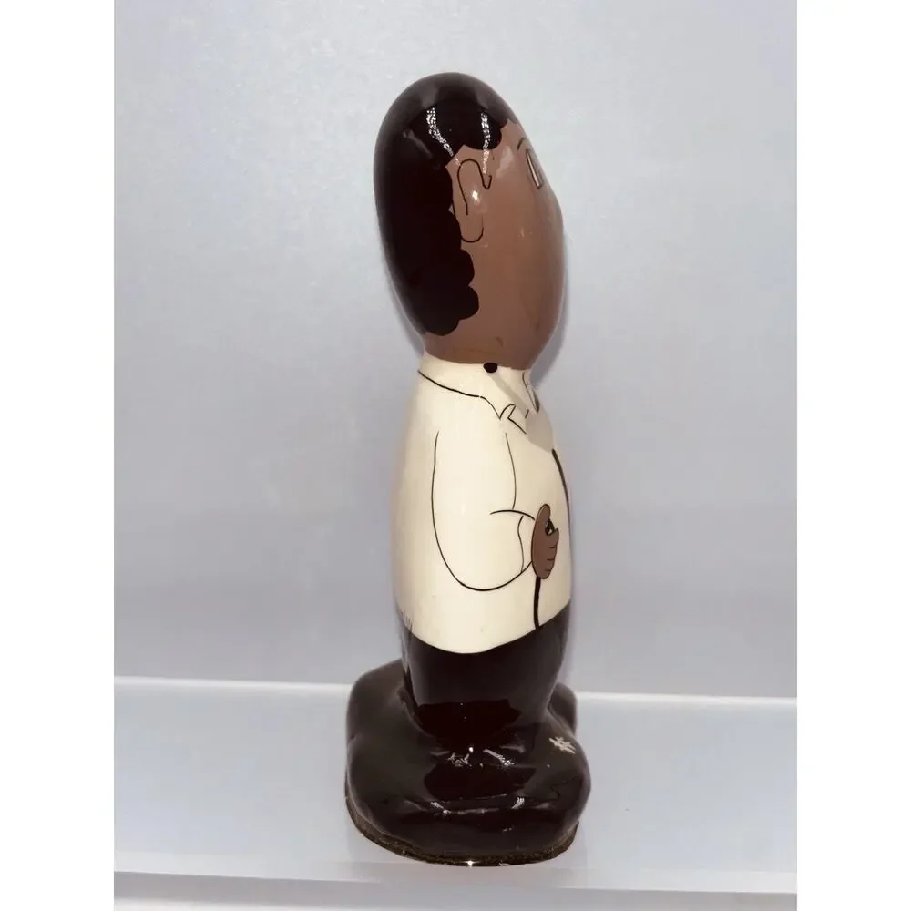 Vtg Rock Heads Doctor Figurine Paperweight Hand-painted Signed MB Fenrada/94